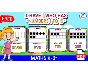 I HAVE, WHO HAS? | Numbers 1 to 10