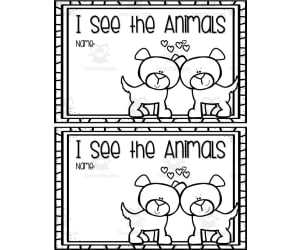 I See The Animals Emergent Reader