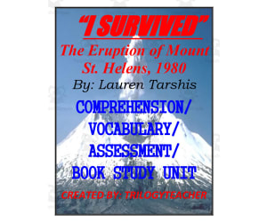 "I Survived The Eruption of Mount St. Helens, 1980" Book Study Unit