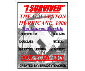 "I Survived the Galveston Hurricane, 1900" Book Study Unit