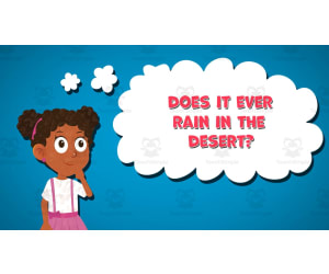 I WONDER - Does It Ever Rain In The Desert | Animated Video Lesson