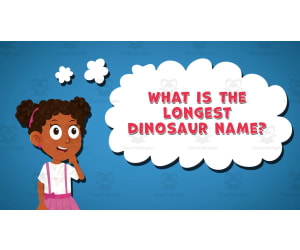 I WONDER - What Is The Longest Dinosaur Name | Animated Video Lesson