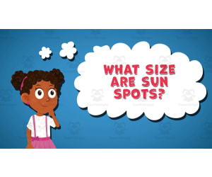 I WONDER - What Size Are Sun Spots | Animated Video Lesson