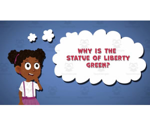 I WONDER - Why Is The Statue Of Liberty green | Animated Video Lesson