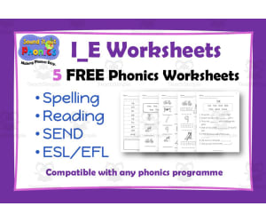 I_E Phonics Worksheets: 5 FREE!