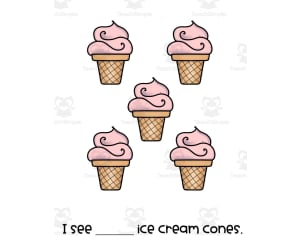 Ice Cream Adapted Math Book