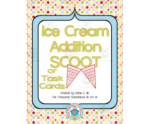 Ice Cream Addition Task Cards