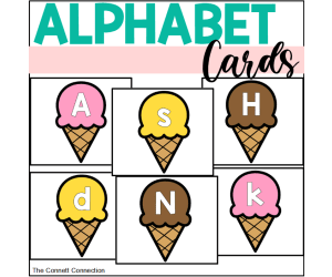 Ice Cream Alphabet Cards