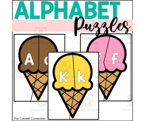 Ice Cream Alphabet Puzzles