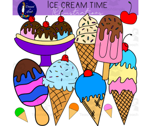 Ice Cream Time Clip Art