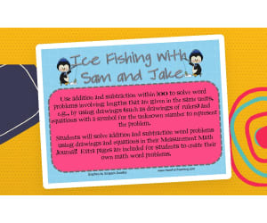 Ice Fishing Addition Subtraction Within 100 Activity