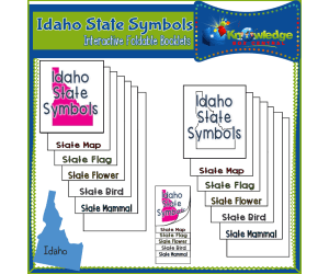 Idaho State Symbols Interactive Foldable Booklets - EBOOK