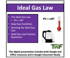 Ideal Gas Law pV=nRT - Senior Chemistry lesson