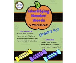 Identify and Write Number Words - Halloween Theme