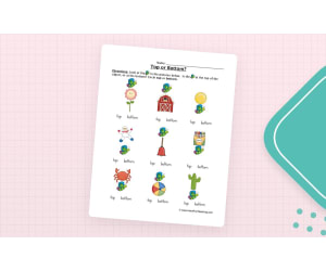 Identifying Top or Bottom Worksheet