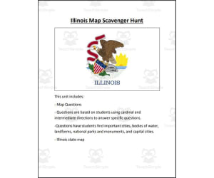 Illinois Map Scavenger Hunt