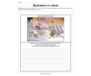 Illustrations in a Book Worksheet