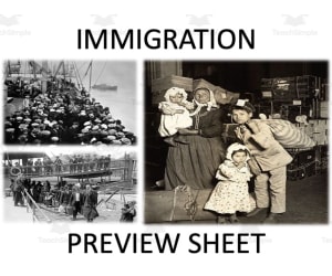 Immigration & Immigrants : Mini Unit