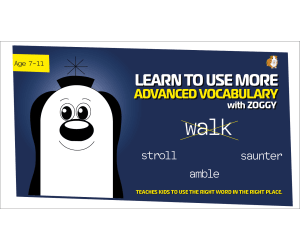 Improve Vocabulary Worksheets: Replace the word walk (Age 7-11)