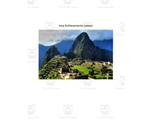 Inca Achievements and Challenges Lesson