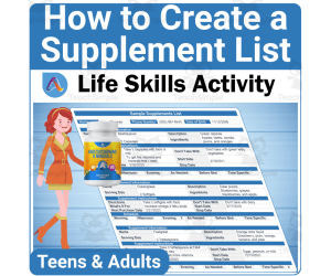 Independent Living Skills: How to Create a Supplement List