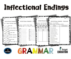 Inflectional Endings Grammar Activity