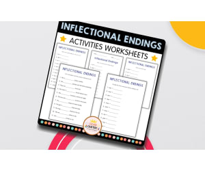 Inflectional Endings Grammar Worksheets – ing, -ed, -s, -er, -est