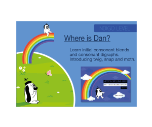 Initial Consonant Blends & Consonant Digraphs: Where Is Dan?
