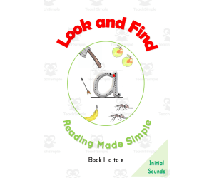 Initial sounds Reading Book a to e