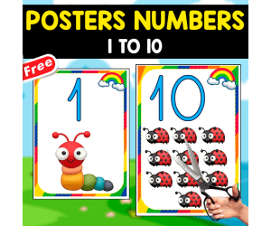 INSECTS POSTERS NUMBERS | 1 TO 10