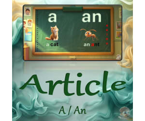 Interactive Grammar Lesson: Indefinite Articles "A" vs. "An"