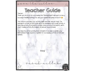 International Trade + Currency Exchange in Europe Reading Packet