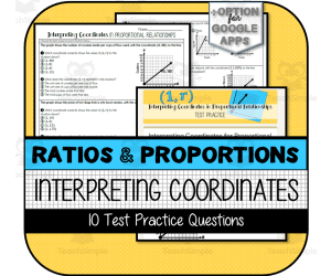 Interpreting Coordinates in Proportional Relationships TEST PRACTICE