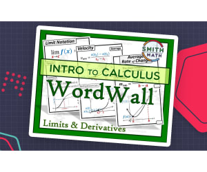 Intro to Calculus Word Wall