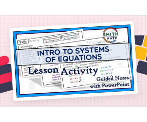 Intro to Systems of Equations Activityy