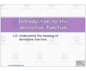 Introduction to derivative