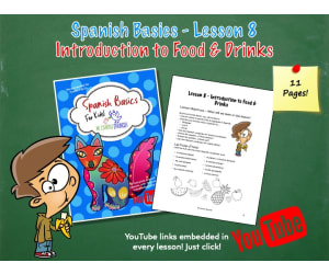 Introduction to Food & Drinks - Lesson 8 (COMPLETE SPANISH LESSON!)