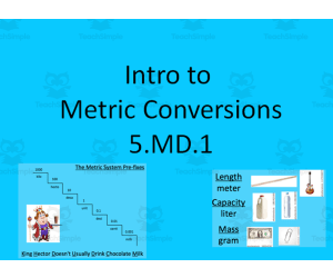 Introduction to Metric Conversions