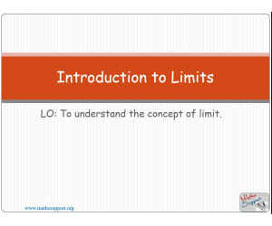 Introduction to the concept of limits