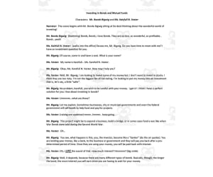 "Investing in Bonds and Mutual Funds" Skit