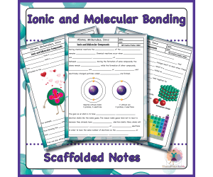Ionic and Molecular / Covalent Bonding Scaffolded Notes