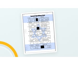 Israel Spelling List