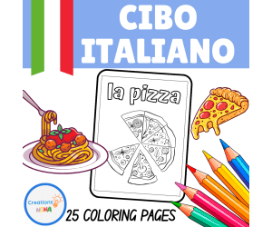Italian Food Coloring Pages