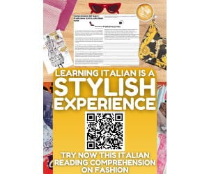Italian Reading Comprehension + Writing Worksheet on Fashion in Italy