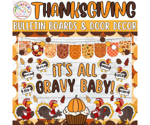 It's all Gravy: Thanksgiving & Fall Bulletin Board or Door Decor Kit