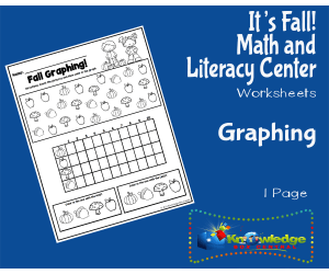 It's Fall! Kindergarten Math & Literacy Center: Graphing