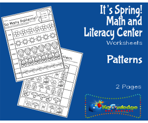 It's Spring! Kindergarten Math & Literacy Center: Patterns