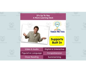 It's Up To You | Figurative Language Activity | Micro-Learning Deck