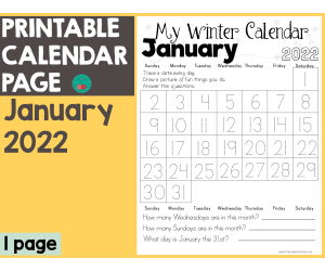 January 2022 Calendar