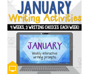 January Weekly Interactive Writing Prompts